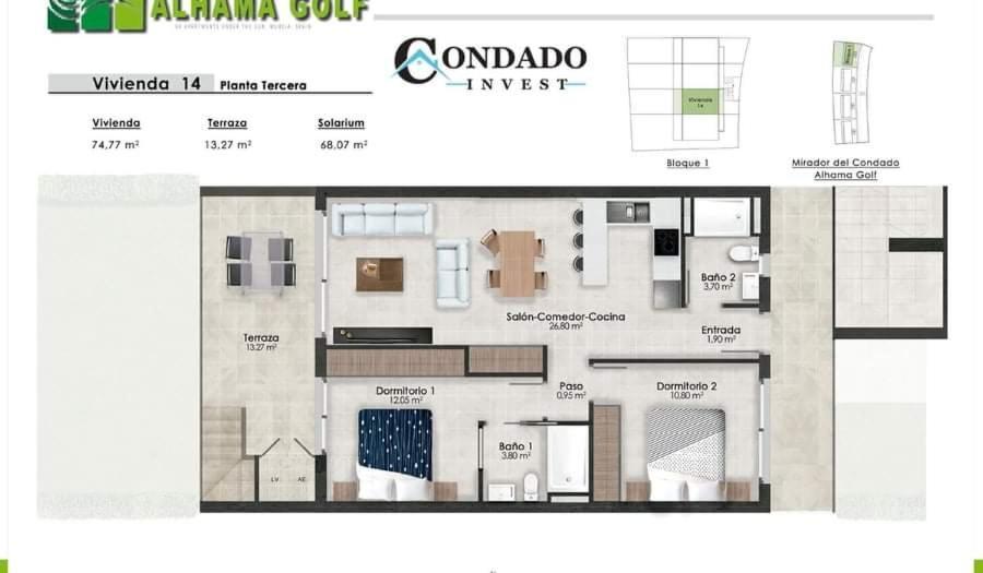 Condado De Alhama Resort , Mirador Apartment Murcia Esterno foto